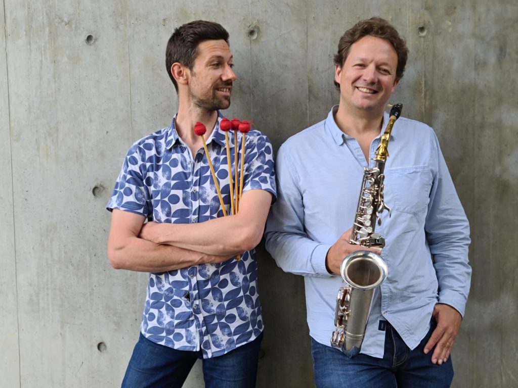 Sébastien Le Guenanff et Alexandre Doisy©Claire Deroin - saxophones et percussions